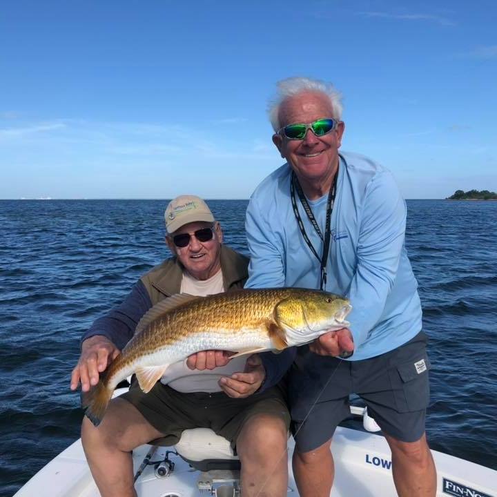 Angler with large catch on boat